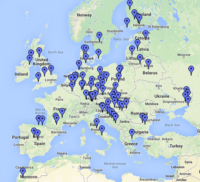 QSO Map - K5ND