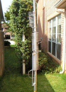HF2V in the side yard, 30 through 80 meters
