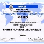 K5ND IARU 2010001