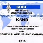 K5ND IARU 2010001 – Version 2