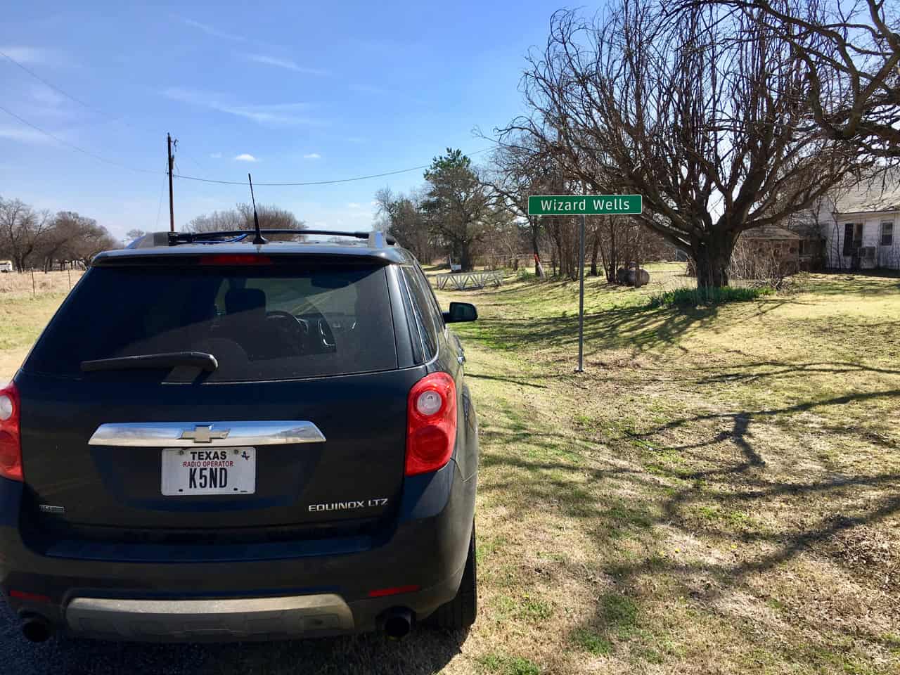 Grids and Grins — Satellite Rover in EM03 Wizard Wells TX K5ND