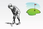Golfer-and-Green