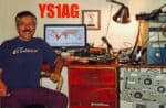 YS1AG QSL Side 1
